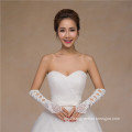 Satin fingerless lace appliques bridal accessories high quality wedding dress lace gloves